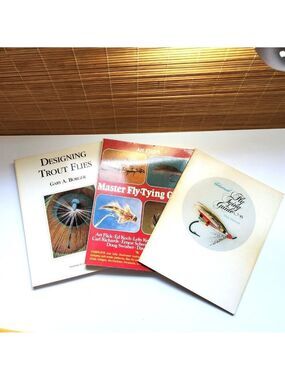 Vintage Fly Tying Books Lot 3 Borger Stewart Flick Trout Flies Illustrated
